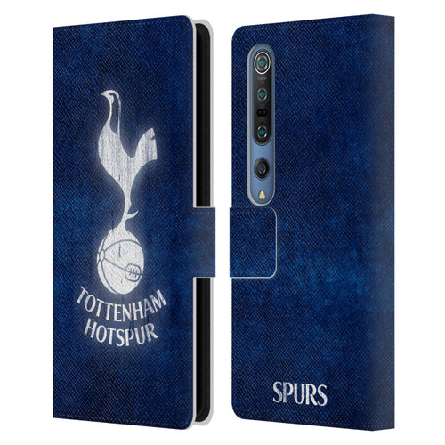 Tottenham Hotspur F.C. Badge Distressed Leather Book Wallet Case Cover For Xiaomi Mi 10 5G / Mi 10 Pro 5G
