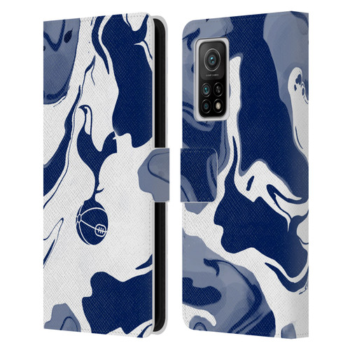 Tottenham Hotspur F.C. Badge Blue And White Marble Leather Book Wallet Case Cover For Xiaomi Mi 10T 5G