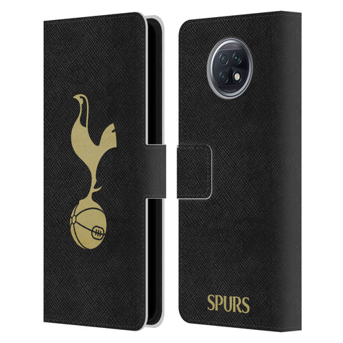 Tottenham Hotspur F.C. Badge Black And Gold Leather Book Wallet Case Cover For Xiaomi Redmi Note 9T 5G