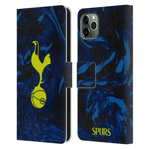 Tottenham Hotspur F.C. 2021/22 Badge Kit Away Leather Book Wallet Case Cover For Apple iPhone 11 Pro Max