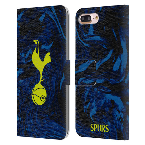 Tottenham Hotspur F.C. 2021/22 Badge Kit Away Leather Book Wallet Case Cover For Apple iPhone 7 Plus / iPhone 8 Plus