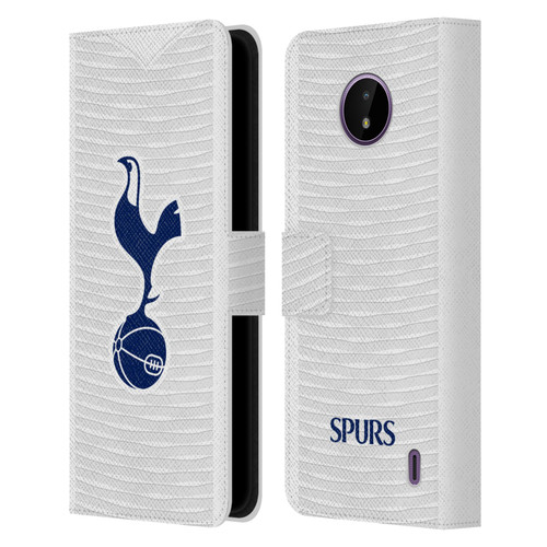Tottenham Hotspur F.C. 2021/22 Badge Kit Home Leather Book Wallet Case Cover For Nokia C10 / C20