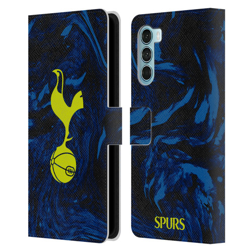 Tottenham Hotspur F.C. 2021/22 Badge Kit Away Leather Book Wallet Case Cover For Motorola Edge S30 / Moto G200 5G