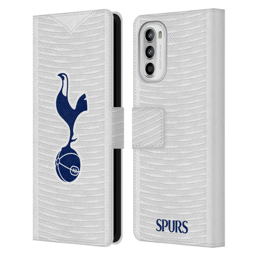 Tottenham Hotspur F.C. 2021/22 Badge Kit Home Leather Book Wallet Case Cover For Motorola Moto G52