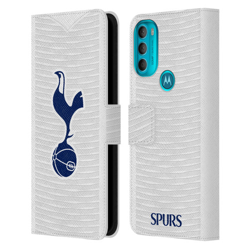 Tottenham Hotspur F.C. 2021/22 Badge Kit Home Leather Book Wallet Case Cover For Motorola Moto G71 5G