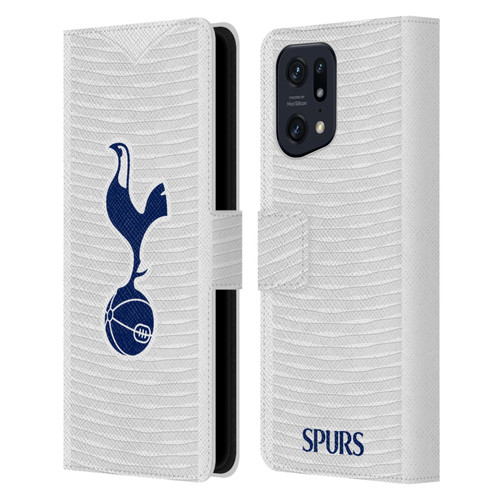 Tottenham Hotspur F.C. 2021/22 Badge Kit Home Leather Book Wallet Case Cover For OPPO Find X5