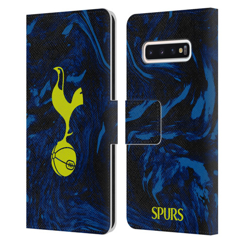 Tottenham Hotspur F.C. 2021/22 Badge Kit Away Leather Book Wallet Case Cover For Samsung Galaxy S10
