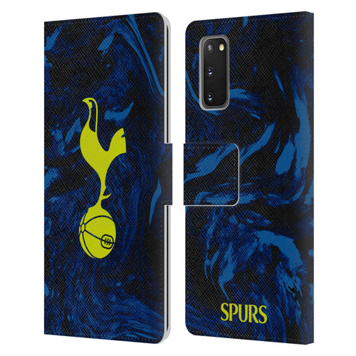 Tottenham Hotspur F.C. 2021/22 Badge Kit Away Leather Book Wallet Case Cover For Samsung Galaxy S20 / S20 5G