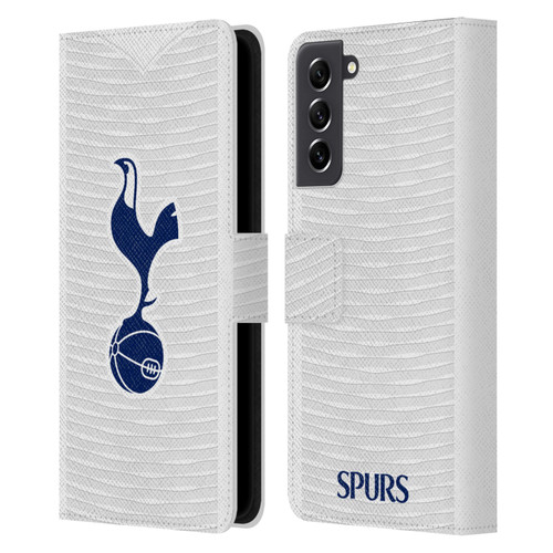 Tottenham Hotspur F.C. 2021/22 Badge Kit Home Leather Book Wallet Case Cover For Samsung Galaxy S21 FE 5G