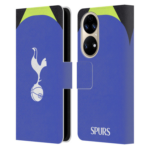 Tottenham Hotspur F.C. 2022/23 Badge Kit Away Leather Book Wallet Case Cover For Huawei P50