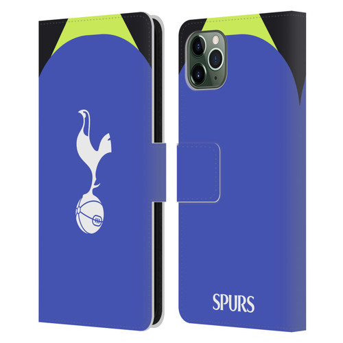 Tottenham Hotspur F.C. 2022/23 Badge Kit Away Leather Book Wallet Case Cover For Apple iPhone 11 Pro Max