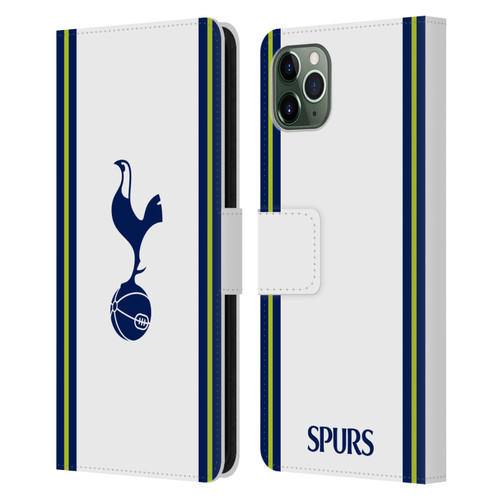 Tottenham Hotspur F.C. 2022/23 Badge Kit Home Leather Book Wallet Case Cover For Apple iPhone 11 Pro Max