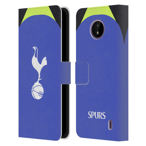 Tottenham Hotspur F.C. 2022/23 Badge Kit Away Leather Book Wallet Case Cover For Nokia C10 / C20