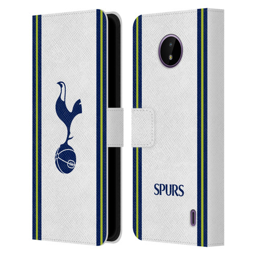 Tottenham Hotspur F.C. 2022/23 Badge Kit Home Leather Book Wallet Case Cover For Nokia C10 / C20