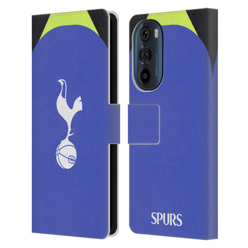 Tottenham Hotspur F.C. 2022/23 Badge Kit Away Leather Book Wallet Case Cover For Motorola Edge 30