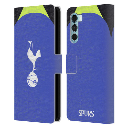 Tottenham Hotspur F.C. 2022/23 Badge Kit Away Leather Book Wallet Case Cover For Motorola Edge S30 / Moto G200 5G