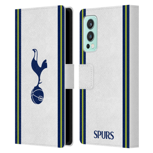 Tottenham Hotspur F.C. 2022/23 Badge Kit Home Leather Book Wallet Case Cover For OnePlus Nord 2 5G