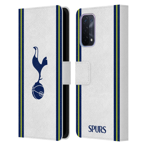 Tottenham Hotspur F.C. 2022/23 Badge Kit Home Leather Book Wallet Case Cover For OPPO A54 5G