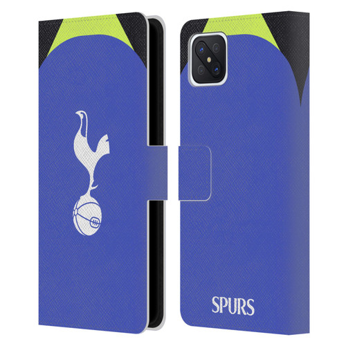 Tottenham Hotspur F.C. 2022/23 Badge Kit Away Leather Book Wallet Case Cover For OPPO Reno4 Z 5G