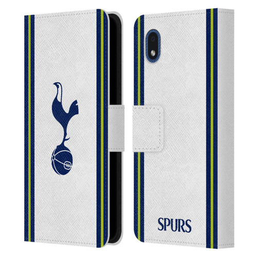 Tottenham Hotspur F.C. 2022/23 Badge Kit Home Leather Book Wallet Case Cover For Samsung Galaxy A01 Core (2020)