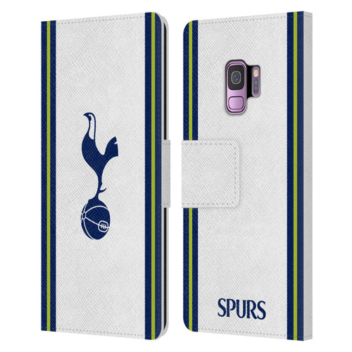 Tottenham Hotspur F.C. 2022/23 Badge Kit Home Leather Book Wallet Case Cover For Samsung Galaxy S9
