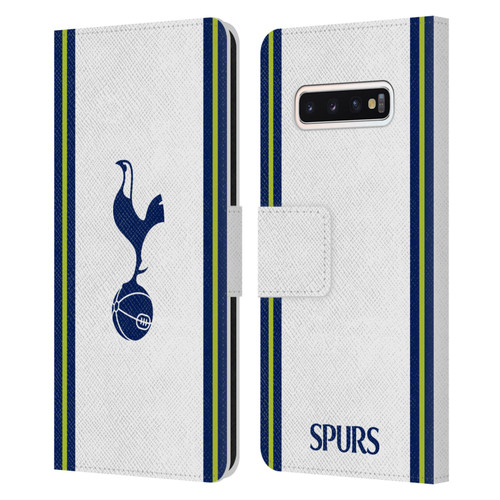 Tottenham Hotspur F.C. 2022/23 Badge Kit Home Leather Book Wallet Case Cover For Samsung Galaxy S10