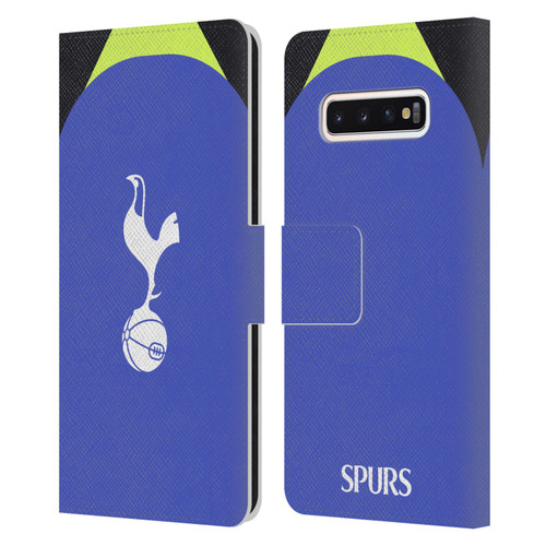 Tottenham Hotspur F.C. 2022/23 Badge Kit Away Leather Book Wallet Case Cover For Samsung Galaxy S10