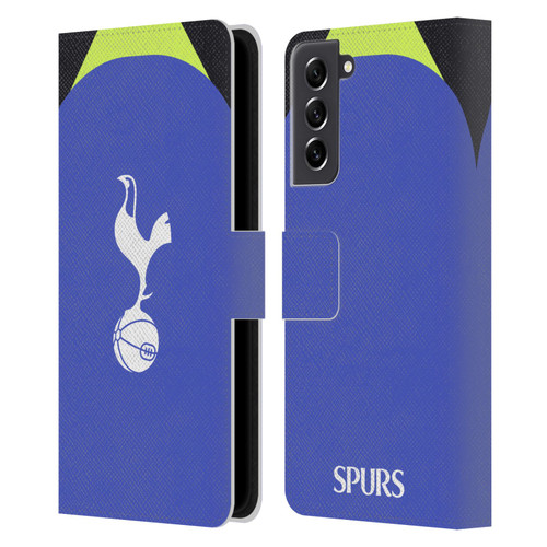 Tottenham Hotspur F.C. 2022/23 Badge Kit Away Leather Book Wallet Case Cover For Samsung Galaxy S21 FE 5G