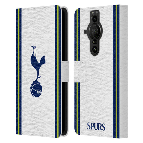 Tottenham Hotspur F.C. 2022/23 Badge Kit Home Leather Book Wallet Case Cover For Sony Xperia Pro-I