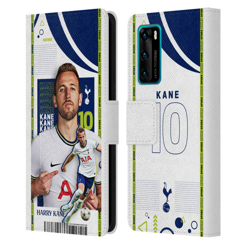 Tottenham Hotspur F.C. 2022/23 First Team Harry Kane Leather Book Wallet Case Cover For Huawei P40 5G