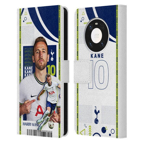 Tottenham Hotspur F.C. 2022/23 First Team Harry Kane Leather Book Wallet Case Cover For Huawei Mate 40 Pro 5G