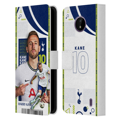 Tottenham Hotspur F.C. 2022/23 First Team Harry Kane Leather Book Wallet Case Cover For Nokia C10 / C20