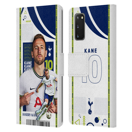 Tottenham Hotspur F.C. 2022/23 First Team Harry Kane Leather Book Wallet Case Cover For Samsung Galaxy S20 / S20 5G