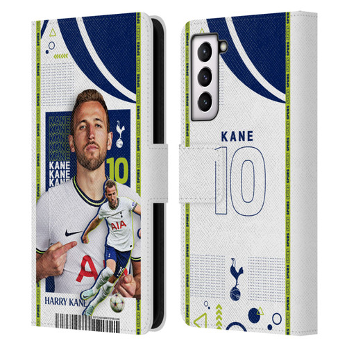 Tottenham Hotspur F.C. 2022/23 First Team Harry Kane Leather Book Wallet Case Cover For Samsung Galaxy S21 FE 5G