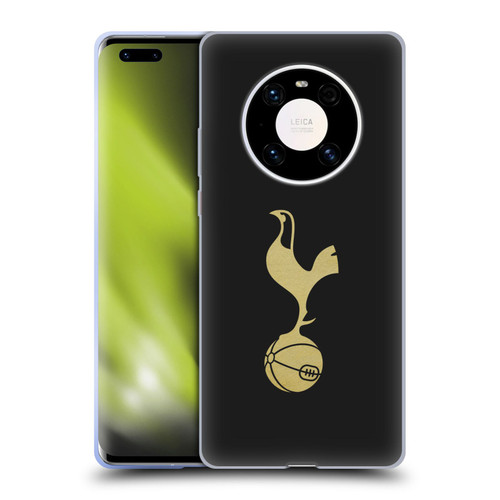 Tottenham Hotspur F.C. Badge Black And Gold Soft Gel Case for Huawei Mate 40 Pro 5G
