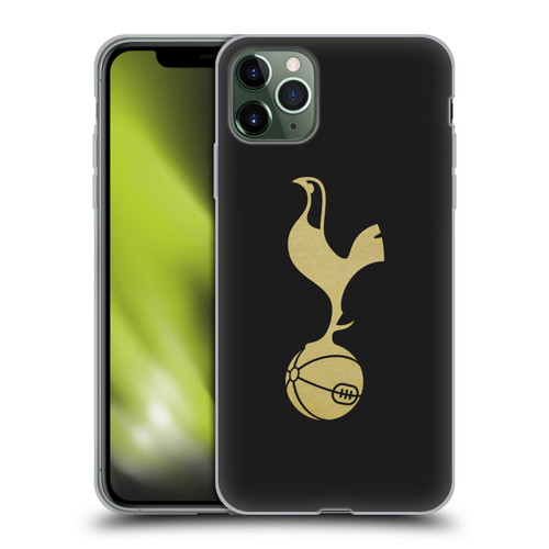 Tottenham Hotspur F.C. Badge Black And Gold Soft Gel Case for Apple iPhone 11 Pro Max