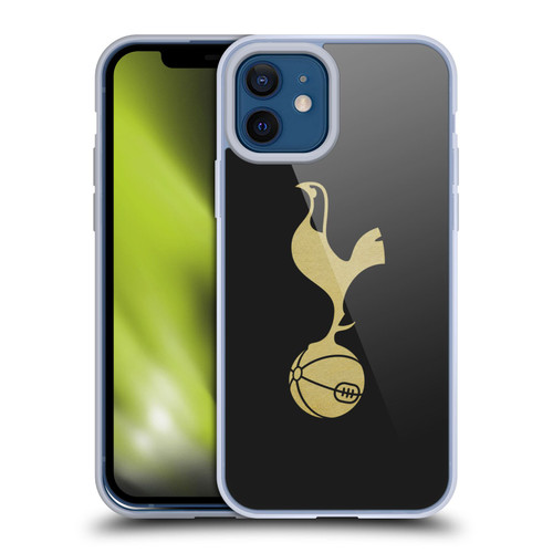Tottenham Hotspur F.C. Badge Black And Gold Soft Gel Case for Apple iPhone 12 / iPhone 12 Pro & MagSafe