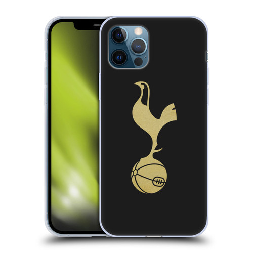 Tottenham Hotspur F.C. Badge Black And Gold Soft Gel Case for Apple iPhone 12 / iPhone 12 Pro