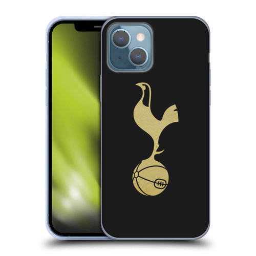 Tottenham Hotspur F.C. Badge Black And Gold Soft Gel Case for Apple iPhone 13