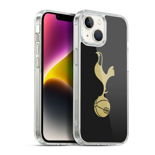 Tottenham Hotspur F.C. Badge Black And Gold Soft Gel Case for Apple iPhone 14
