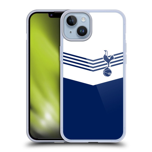 Tottenham Hotspur F.C. Badge 1978 Stripes Soft Gel Case for Apple iPhone 14 Plus