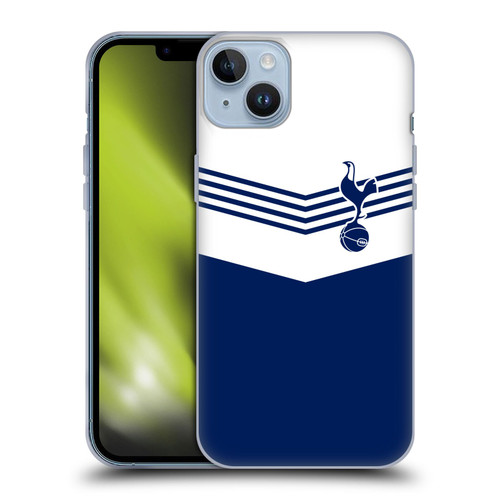 Tottenham Hotspur F.C. Badge 1978 Stripes Soft Gel Case for Apple iPhone 14 Plus