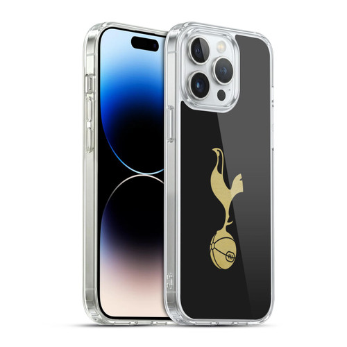 Tottenham Hotspur F.C. Badge Black And Gold Soft Gel Case for Apple iPhone 14 Pro Max & MagSafe