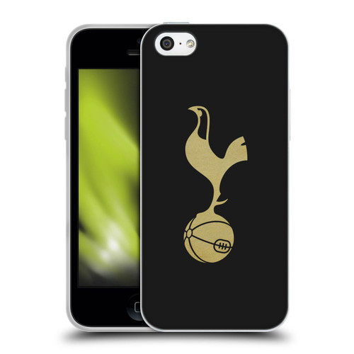 Tottenham Hotspur F.C. Badge Black And Gold Soft Gel Case for Apple iPhone 5c