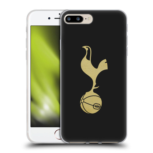Tottenham Hotspur F.C. Badge Black And Gold Soft Gel Case for Apple iPhone 7 Plus / iPhone 8 Plus