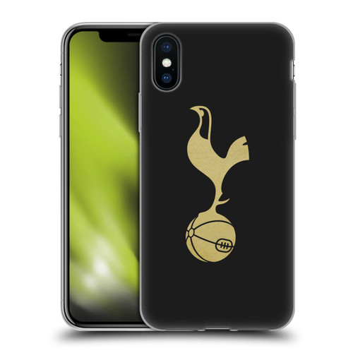 Tottenham Hotspur F.C. Badge Black And Gold Soft Gel Case for Apple iPhone X / iPhone XS