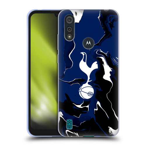 Tottenham Hotspur F.C. Badge Marble Soft Gel Case for Motorola Moto E6s (2020)