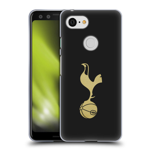 Tottenham Hotspur F.C. Badge Black And Gold Soft Gel Case for Google Pixel 3