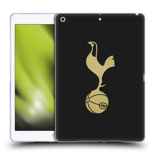 Tottenham Hotspur F.C. Badge Black And Gold Soft Gel Case for Apple iPad 10.2 2019/2020/2021