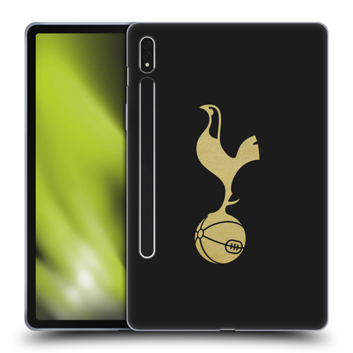 Tottenham Hotspur F.C. Badge Black And Gold Soft Gel Case for Samsung Galaxy Tab S8